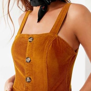 UO Corduroy Dungaree Jumpsuit